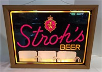 Stroh's Beer Light-Up Sign