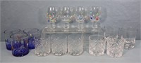 Art Glass & Lead Crystal Drink Glasses
