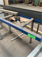 2 steel  roller tables