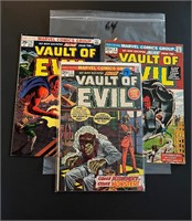 Vault of Evil 1, 9 & 15 Marvel Bronze Age Horror