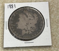 1881 Morgan Silver Dollar