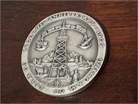 .9994 Silver Challenge Coin 75th Anniv. WY Coin