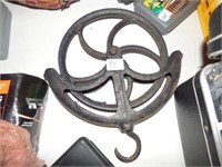 OLD WELL BUCKET PULLEY