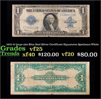 1923 Speelman/White $1 large size Blue Seal Silver