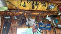 Lot of Hand Tools, License Plates, & Other Items
