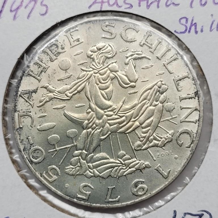 1975 AUSTRIA 100 SCHILLING SILVER