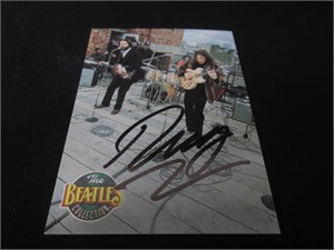 Ringo Starr signed collectors card COA