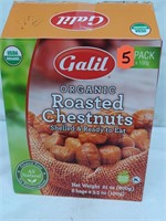 Galil Organic roasted chestnuts 5- 3.5oz. bags