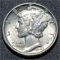 1943 Mercury Dime - Lustrous Mint State Lady FSB?