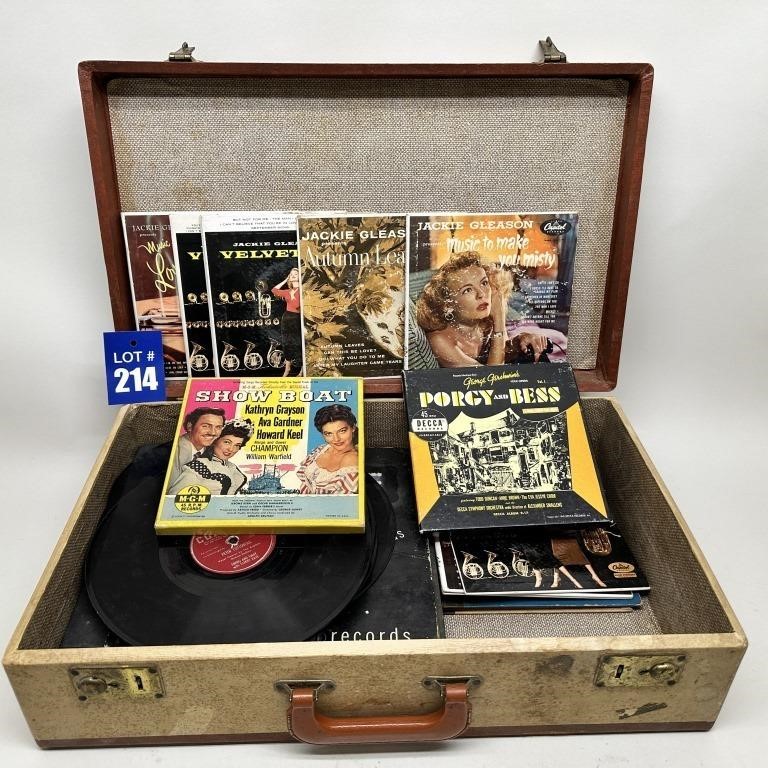 Vintage Records & Suitcase