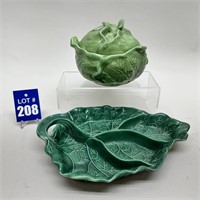 Vintage Cabbage & Leaf Pottery