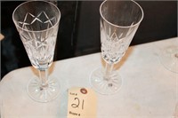 Pair of Waterford Crystal wine glasses