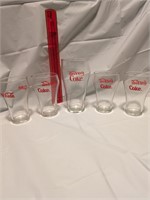 4 Smaller Glasses and 1 Larger one