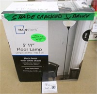 Mainstays 5'11" Black Floor Lamp