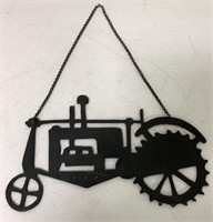 Heavy Metal Hanging Cut Out Tractor