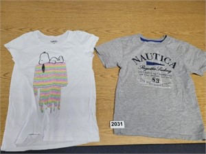 CHILDRENS NAUTICA AND SNOOPY SHIRT