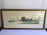 Antique Framed Watercolor - Unsigned