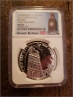 2017 Landmarks G. Britian Big Ben NGC MS69