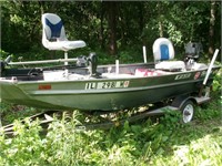 Sea Ark 16' aluminum fishing boat w/ trailer