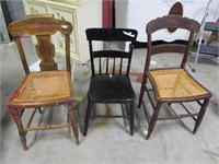 Various old small chairs