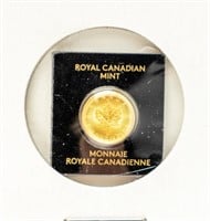 Coin 1 Gram .9999 Pure Gold 2023 Coin-RCM