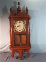 *36" Unmarked Wind Up Wall Clock (No Key)