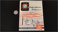 1950's SUN Automotive Testing Equipment Brochure