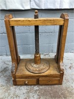 ANTIQUE PRESS CONVERSATION PIECE