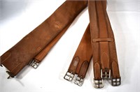 2 Tan Leather Japan 48" Horse Saddle Girths