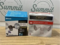 2 appear new Security lights Defiant & Woods