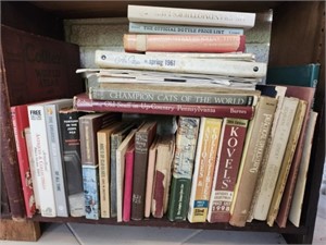 Shelf Lot of Antiques Books and More