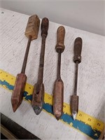 Group of vintage soldering irons