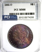 1885-O Morgan MS66 LISTS $450