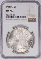 1902-O Morgan Silver Dollar NGC MS-66+