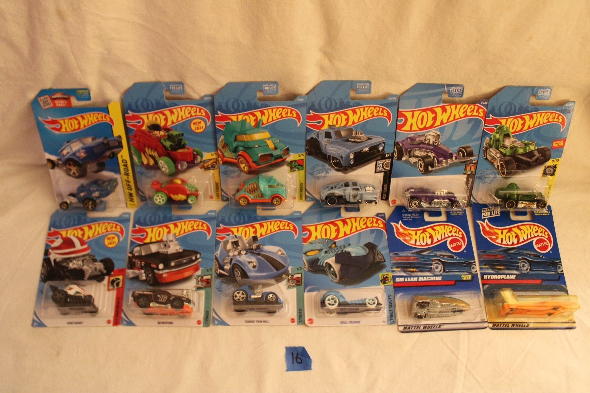 12 New Miscellaneous 1/64 Hot Wheels