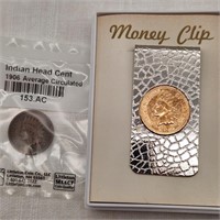 Indian Head Cent / Money Clip