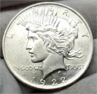 1922 Peace Silver Dollar