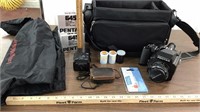 Pentax 645 camera, bag & accessories
