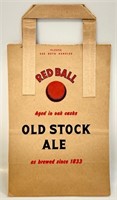 NEW OLD STOCK RED BALL OLD STOCK ALE PAPER BAG