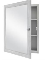 Glacier Bay Framed Medicine Cabinet In Gray