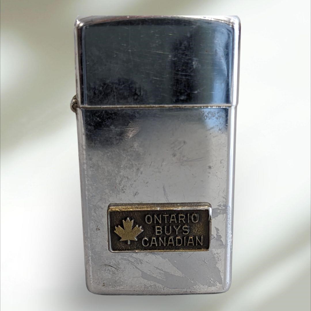 Vintage Zippo Slim Lighter Oct. 1995