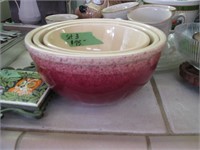 Glazed Nesting bowl set