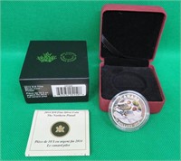 RCM 2014 $10 Fine Silver Coin 99.99% 15.87g Canada