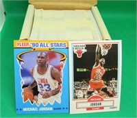 1990-91 Fleer Basketball Complete Set 1-198 JORDAN