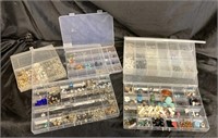JEWELRY MAKING SUPPLIES / 5 CASES