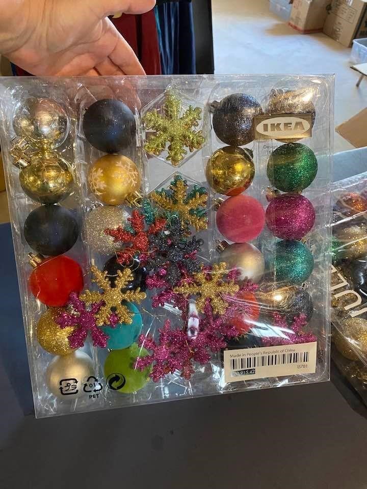 5 Boxes of Christmas Ornaments