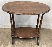 Oval Two Tier Side Table