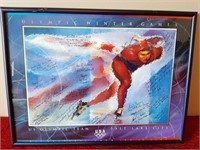 2002 Signed Olympic Winter Games Poster