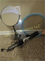 bathroom mirror E Tower curling iron craft hoops