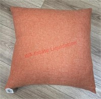 Orange throw pillow (small room)